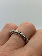 T866 Prachtige zilveren Thomas Sabo skull ring maat 19, 19 tot 20, Ophalen of Verzenden, X, Dame