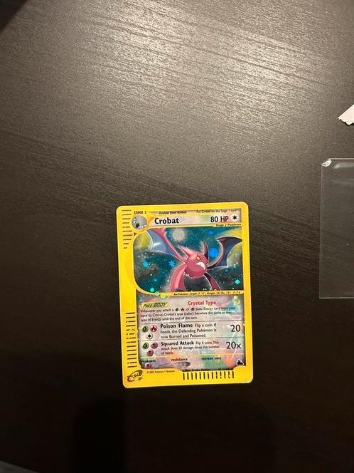 Pokemon - Crystal Crobat Holo!, Hobby en Vrije tijd, Verzamelkaartspellen | Pokémon, Zo goed als nieuw, Losse kaart, Foil, Verzenden