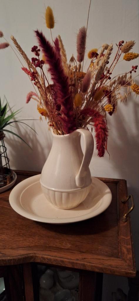 Vaas met gedroogde bloemen, Huis en Inrichting, Woonaccessoires | Droogbloemen, Ophalen