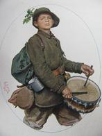 Antieke Gesign WO 1 / Wervings Kaart Vrijwilliger Rode Kruis, Verzamelen, Verzenden, Voor 1920, Ongelopen, Overige thema's