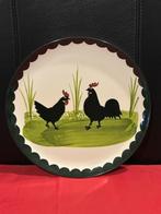 groot hapjes bord /serveerbord kip en haan servies kunststof, Ophalen, Overige materialen, Gebruikt, Bord(en)