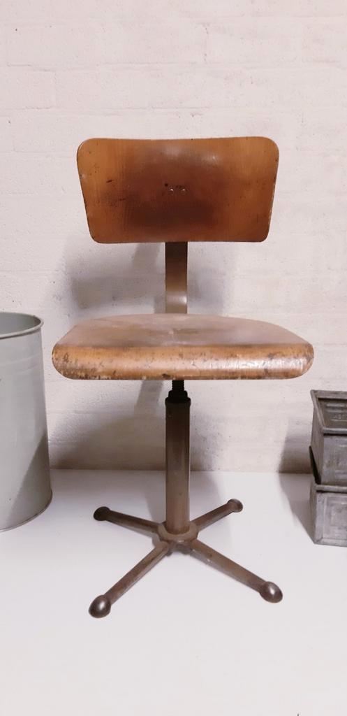 Vintage Drabert Minden Bauhaus bureaustoel jaren 30, Kinderen en Baby's, Kinderkamer | Tafels en Stoelen, Gebruikt, Stoel(en)