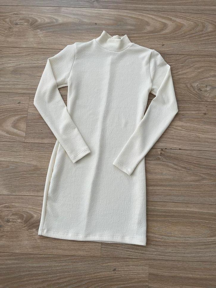 Off-white mini jurk - Maat XS, Kleding | Dames, Jurken, Zo goed als nieuw, Maat 34 (XS) of kleiner, Beige, Boven de knie, Ophalen of Verzenden