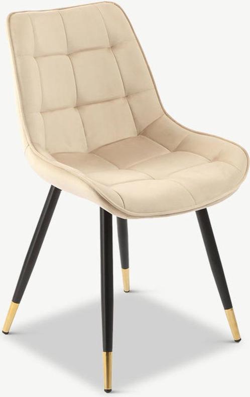 Furnicher Chloé Eetkamerstoel (nieuw), Huis en Inrichting, Stoelen, Nieuw, Eén, Metaal, Stof, Overige kleuren, Verzenden