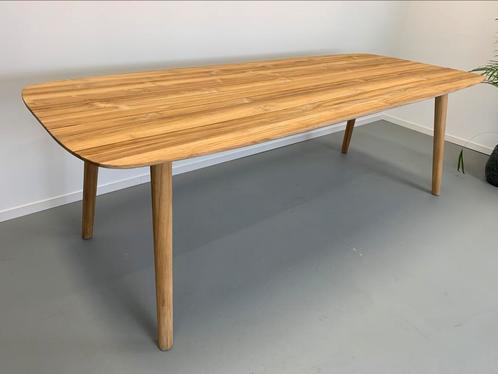 Deens ovale teak tuintafel Lugano 240cm en 180cm, Tuin en Terras, Tuintafels, Nieuw, Ovaal, Teakhout, Ophalen of Verzenden