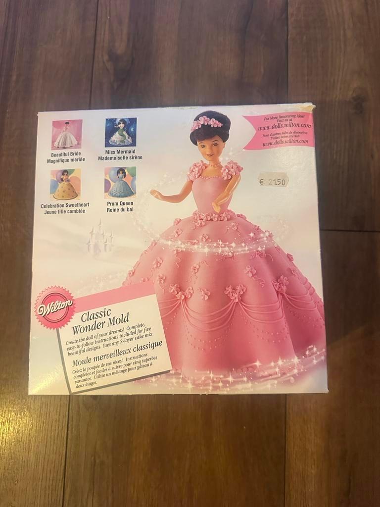 Wilton Prinsessen Barbie Jurk Bakvorm Nieuw, Ophalen of Verzenden, Nieuw, Taarten, Bakvorm