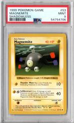 Magnemite Shadowless Psa 9 Base set 1999, Ophalen of Verzenden, Zo goed als nieuw, Losse kaart