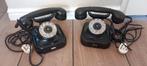 2 antieke bakelieten telefoons, Ophalen of Verzenden, Gebruikt, Met draaischijf