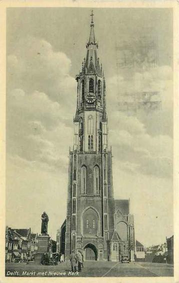 (301-205-021) Delft Markt met Nieuwe Kerk beschikbaar voor biedingen