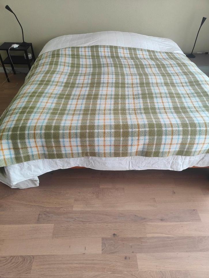 Vintage Hatema Deken - Orlon - 210x150 cm, Huis en Inrichting, Slaapkamer | Bedden, Gebruikt, Tweepersoons, Overige maten, 210 cm