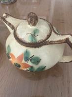Vintage Theepot met Bloemen Decoratie, Antiek en Kunst, Ophalen of Verzenden