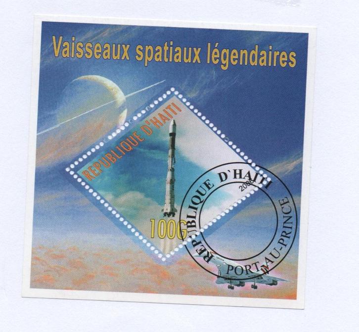 Space - D'Haiti 2006 - Gestempeld used B, Postzegels en Munten, Postzegels | Thematische zegels, Gestempeld, Vliegtuigen, Verzenden