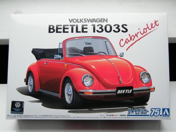 Modelbouw VW Kever Cabrio – Volkswagen bouwmodel 1:24, Hobby en Vrije tijd, Modelbouw | Auto's en Voertuigen, Nieuw, Auto, Groter dan 1:32