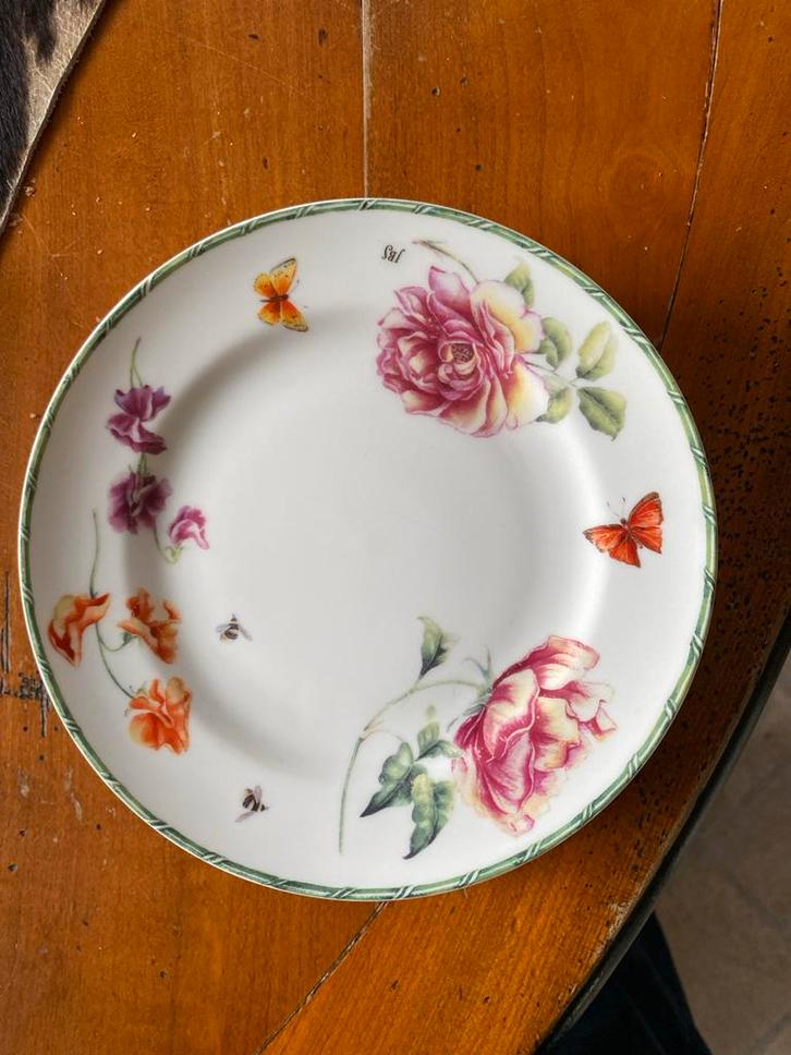 Janneke Brinkman gebaksbordjes - augustus 2008, Huis en Inrichting, Keuken | Servies, Gebruikt, Bord(en), Overige stijlen, Aardewerk