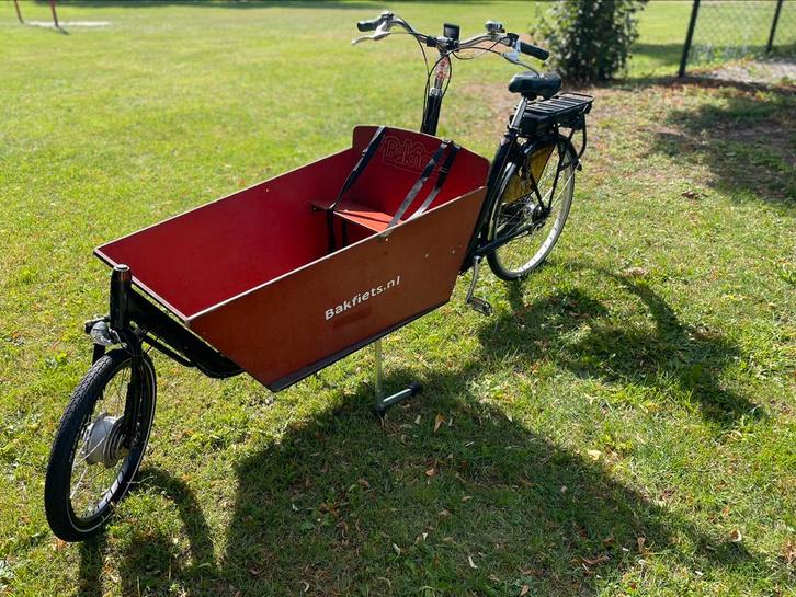 Bakfiets tweewieler elektrisch omgebouwd bakfiets. nl, Fietsen en Brommers, Fietsen | Bakfietsen, Gebruikt, Overige merken, 2 kinderen