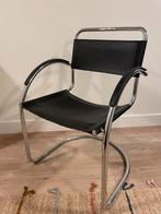 Buisframe stoel zwart, bauhaus stijl, als Mart Stam, Ophalen, Gebruikt, Bauhaus, Zwart