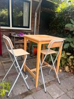 Statafel met 2 stoelen, Huis en Inrichting, Tafels | Statafels, Ophalen, Gebruikt