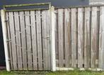 Schutting en poort 2 schutting delen en poort deur, Ophalen, Gebruikt, Hout, Minder dan 3 meter