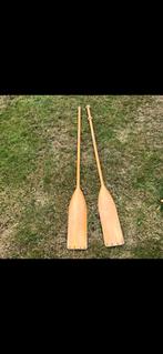 Twee grote houten peddels – 149 cm, Antiek en Kunst, Curiosa en Brocante, Ophalen