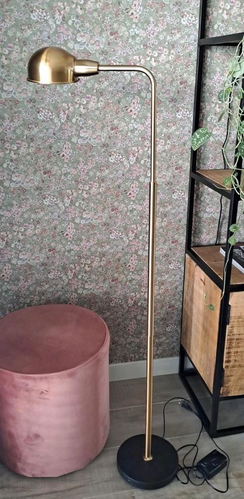 🖤Mooie Vloerlamp/Sfeervol/Goud/Zwart/Bine Karwei, Huis en Inrichting, Lampen | Vloerlampen, Zo goed als nieuw, 150 tot 200 cm