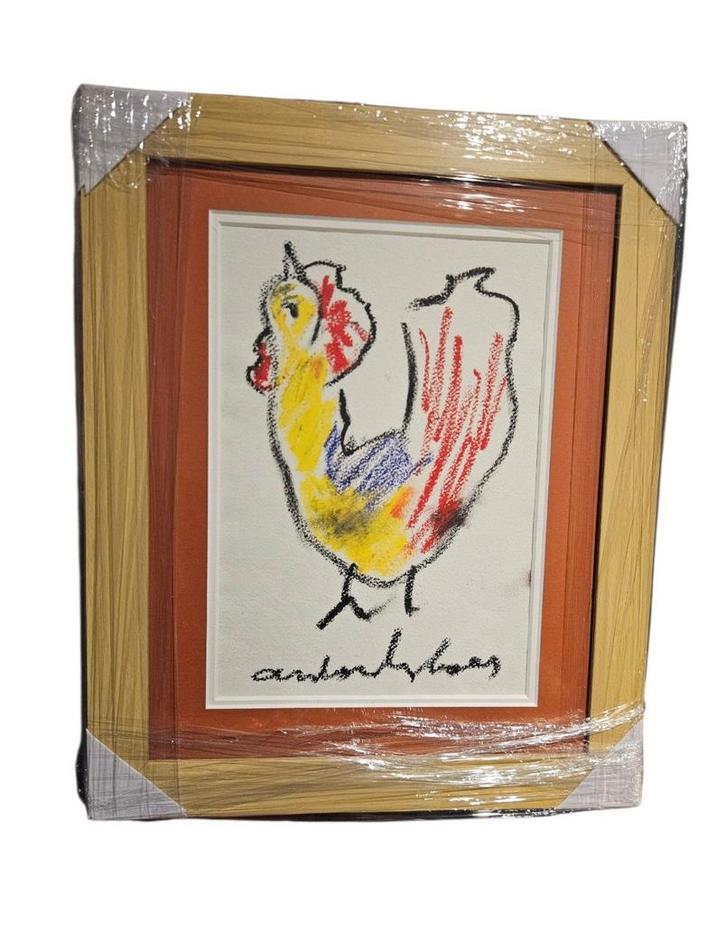 Anton Heyboer op geschept papier (1924-2005), Antiek en Kunst, Kunst | Schilderijen | Modern, Ophalen of Verzenden