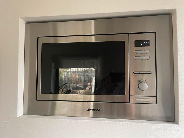 SMEG Magnetron - Zo goed als nieuw!, Witgoed en Apparatuur, Magnetrons, Zo goed als nieuw, Inbouw, Magnetron, 45 tot 60 cm, Grill