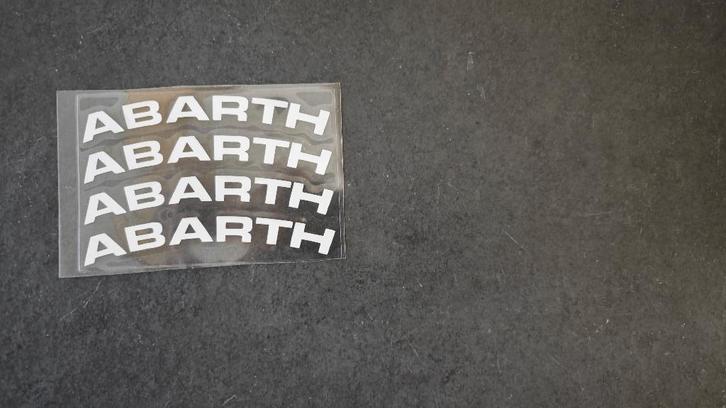 ABARTH velgstickers, Auto diversen, Auto-accessoires, Nieuw, Ophalen of Verzenden