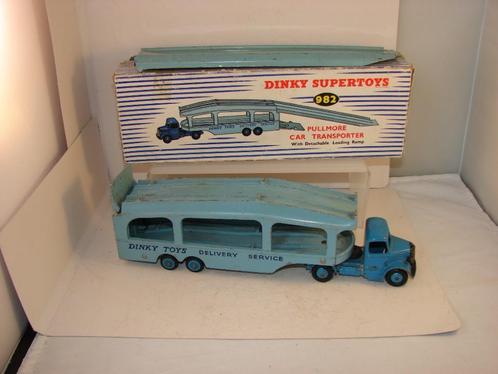 Dinky toy 982 Pullmore car transporter met loading ramp 1954, Hobby en Vrije tijd, Modelauto's | 1:43, Gebruikt, Overige typen