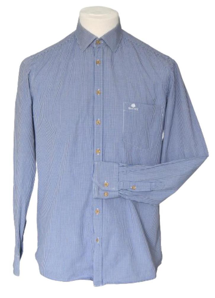 Sand Copenhagen overhemd, geruit, blauw/wit, Mt. 40 / M, Kleding | Heren, Overhemden, Zo goed als nieuw, Halswijdte 39/40 (M)
