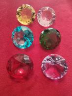 Gekleurde Glas Diamanten, Antiek en Kunst, Ophalen of Verzenden