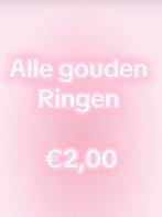 Gouden ringen, Overige materialen, Verzenden, Nieuw, 17 tot 18