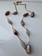 Vintage ketting botswana agaat ketting is geen goud, Ophalen of Verzenden, Gebruikt, Goud, Overige materialen