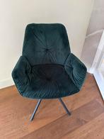 Eetkamer stoelen groen velvet, Huis en Inrichting, Stoelen, Ophalen, Zo goed als nieuw, Overige kleuren
