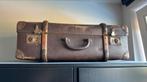 Brocante vintage koffer, Ophalen, Gebruikt, Leer