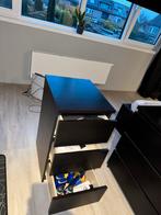 Malm ladekast 3 lades zwartbruin, Huis en Inrichting, Kasten | Dressoirs, Ophalen, Overige materialen, Minder dan 50 cm, Gebruikt