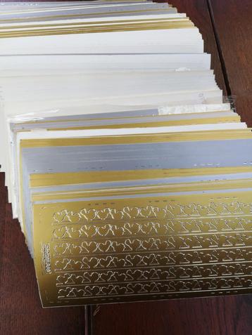 Goud zilver en witte sticker vellen nieuw beschikbaar voor biedingen