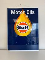 Gulf reclame lichtbak plaat, Verzamelen, Merken en Reclamevoorwerpen, Gebruikt, ., Lichtbak of (neon) lamp, Ophalen of Verzenden