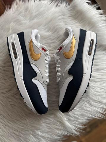 Nike Air Max 1 - goud blauw wit maat eu 46 airmax nieuw beschikbaar voor biedingen