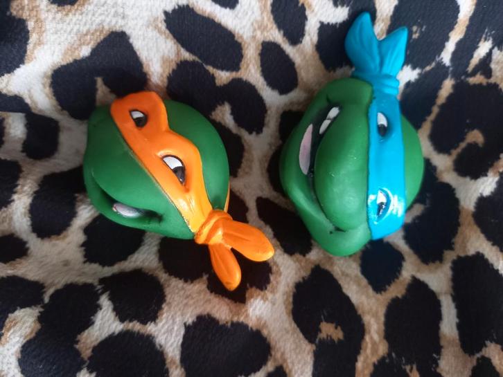 Turtles leonardo en michelangelo vintage, Verzamelen, Overige Verzamelen, Zo goed als nieuw, Ophalen of Verzenden