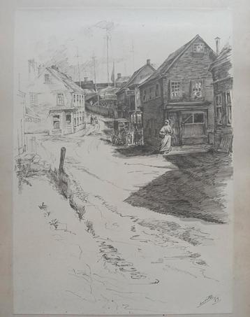 Louis van der Pol (1896-1982) - Dorpsgezicht Volendam 1913 beschikbaar voor biedingen