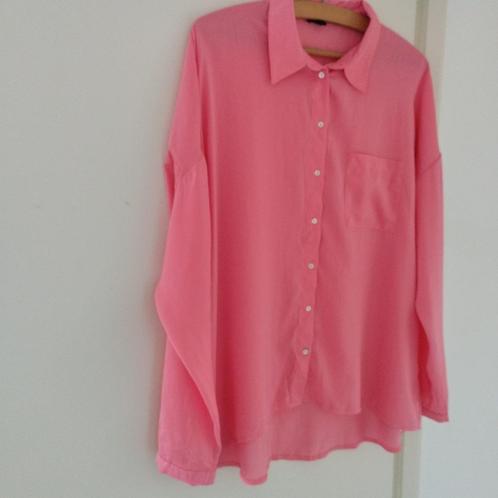Blouse River Island satijn zuurstok roze maat M, Kleding | Dames, Blouses en Tunieken, Zo goed als nieuw, Maat 38/40 (M), Roze
