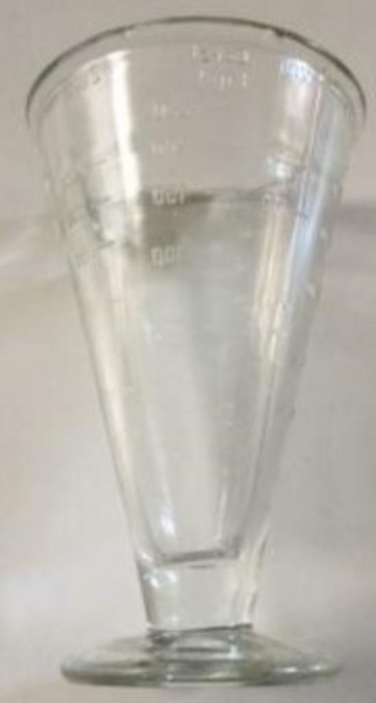 Oud Maatglas Persglas Sago Griesmeel Gerst etc. schenktuit, Antiek en Kunst, Curiosa en Brocante, Verzenden