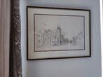 Tekening Oirschot, Antiek en Kunst, Kunst | Etsen en Gravures, Ophalen of Verzenden