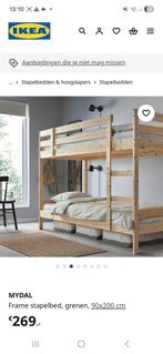 Ikea Mydal stapelbed, Ophalen, 90 cm, Tweepersoons, Zo goed als nieuw
