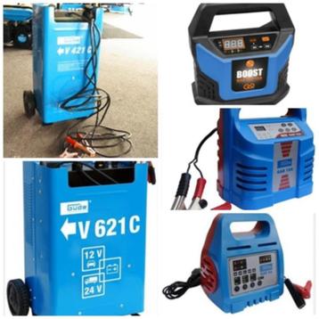 Prof. acculader, snellader met starthulp 12/24 V verrijdbar beschikbaar voor biedingen