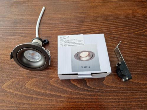 Inbouw spot brons, Huis en Inrichting, Lampen | Spots, Zo goed als nieuw, Plafondspot of Wandspot, Metaal of Aluminium, Led, Inbouw