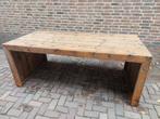 Robuuste houten tuintafel, Ophalen, Gebruikt, Vier personen, Rechthoekig