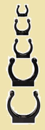 Kunststof zwarte klembeugels. 15 mm t/m 50 mm. Vanaf € 1,45., Ophalen of Verzenden, Nieuw, Overige typen