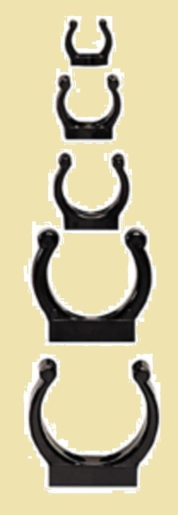 Kunststof zwarte klembeugels. 15 mm t/m 50 mm. Vanaf € 1,45. beschikbaar voor biedingen