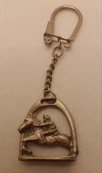 Vintage Sleutelhanger Ruiter te Paard, Verzamelen, Sleutelhangers, Ophalen of Verzenden, Gebruikt
